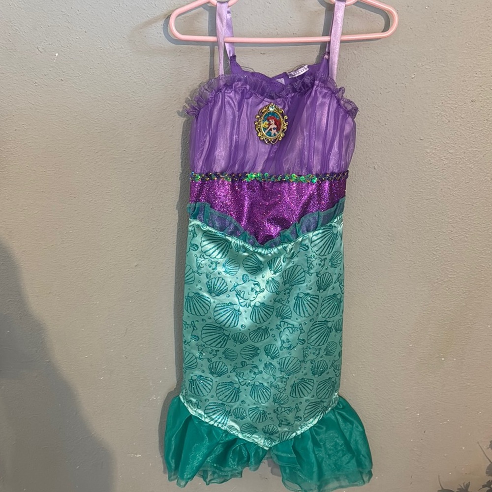 Purple & Teal Mermaid Dress-Up Costume for Kids